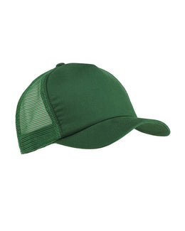 Big Accessories Twill Trucker Cap BX010 | Forest - Front