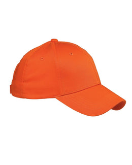 Big Accessories 6-Panel Structured Twill Cap BX020 | Orange - Front