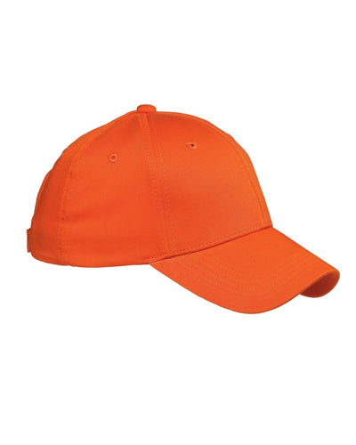 Big Accessories 6-Panel Structured Twill Cap BX020 | Orange - Front