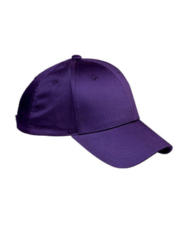 Big Accessories 6-Panel Structured Twill Cap BX020 | Purple - Front