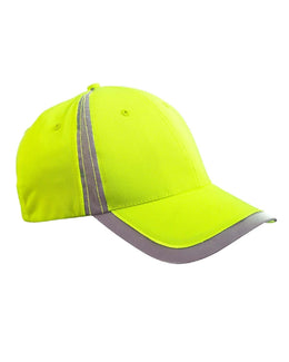 Big Accessories Reflective Safety Cap BX023 | Bright Yellow - Front