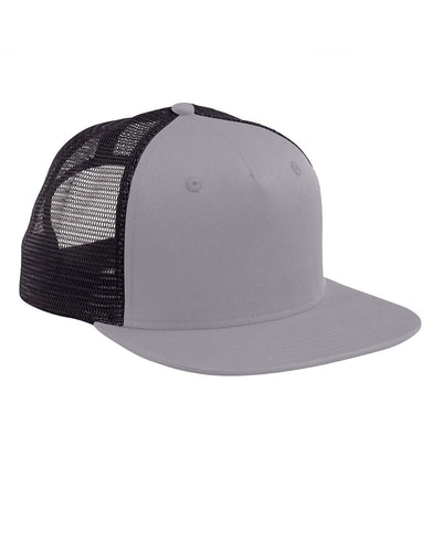 Big Accessories Surfer Trucker Cap BX025 | Grey/ Black - Front