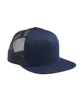 Big Accessories Surfer Trucker Cap BX025 | Navy/ Navy - Front