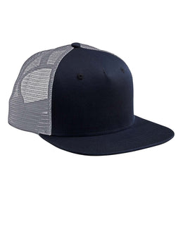 Big Accessories Surfer Trucker Cap BX025 | Navy/ Grey - Front