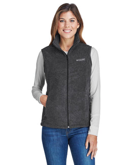 Columbia Ladies Benton Springs Vest C1023 | Charcoal Hthr - Front
