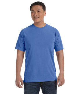 Comfort Colors Ringspun Garment-Dyed T-Shirt C1717 | Neon Blue - Front
