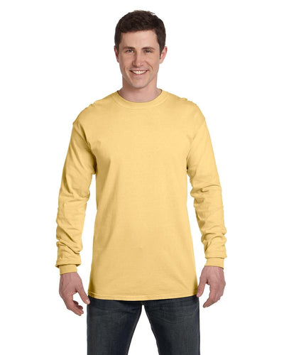 Comfort Colors Garment-Dyed Long Sleeve T-Shirt C6014 | Butter - Front