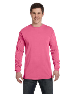 Comfort Colors Garment-Dyed Long Sleeve T-Shirt C6014 | Crunchberry - Front