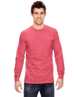 Comfort Colors Garment-Dyed Long Sleeve T-Shirt C6014 | Watermelon - Front
