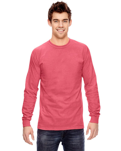 Comfort Colors Garment-Dyed Long Sleeve T-Shirt C6014 | Watermelon - Front