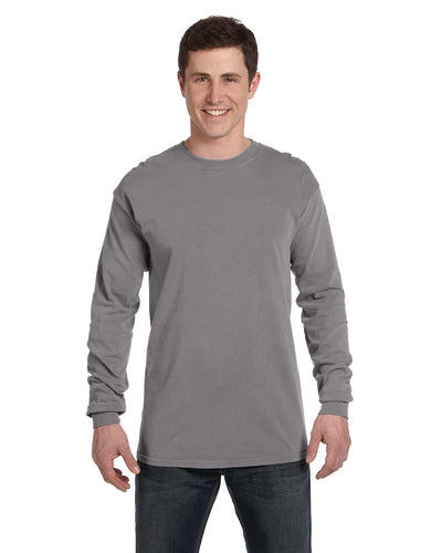 Comfort Colors Garment-Dyed Long Sleeve T-Shirt C6014 | Grey - Front