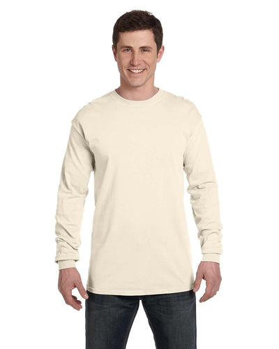 Comfort Colors Garment-Dyed Long Sleeve T-Shirt C6014 | Ivory - Front