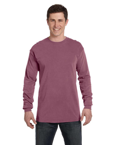 Comfort Colors Garment-Dyed Long Sleeve T-Shirt C6014 | Berry - Front
