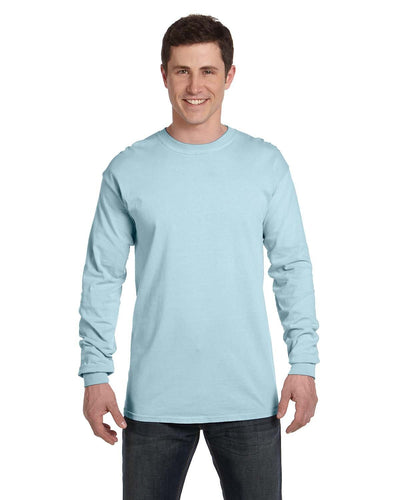 Comfort Colors Garment-Dyed Long Sleeve T-Shirt C6014 | Chambray - Front