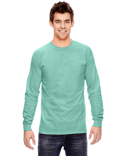 Comfort Colors Garment-Dyed Long Sleeve T-Shirt C6014 | Island Reef - Front