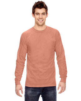 Comfort Colors Garment-Dyed Long Sleeve T-Shirt C6014 | Terracota - Front