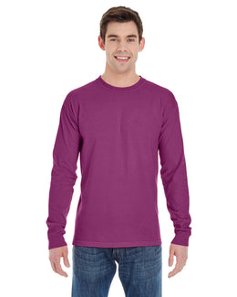 Comfort Colors Garment-Dyed Long Sleeve T-Shirt C6014 | Boysenberry - Front