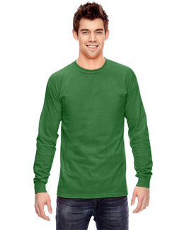 Comfort Colors Garment-Dyed Long Sleeve T-Shirt C6014 | Clover - Front