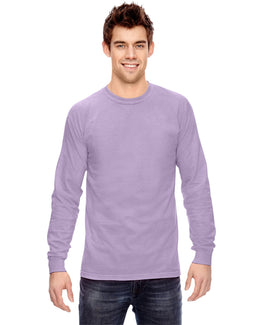 Comfort Colors Garment-Dyed Long Sleeve T-Shirt C6014 | Orchid - Front