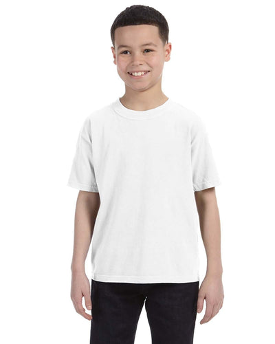Comfort Colors Youth Garment-Dyed T-Shirt C9018 | White - Front