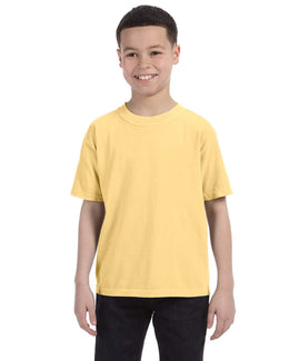 Comfort Colors Youth Garment-Dyed T-Shirt C9018 | Butter - Front