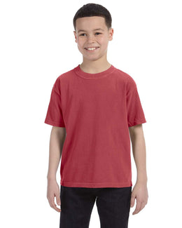 Comfort Colors Youth Garment-Dyed T-Shirt C9018 | Crimson - Front
