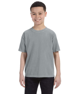 Comfort Colors Youth Garment-Dyed T-Shirt C9018 | Granite - Front