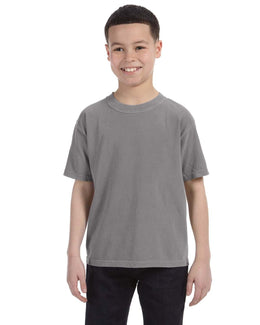 Comfort Colors Youth Garment-Dyed T-Shirt C9018 | Grey - Front