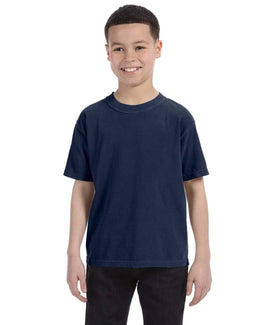 Comfort Colors Youth Garment-Dyed T-Shirt C9018 | True Navy - Front