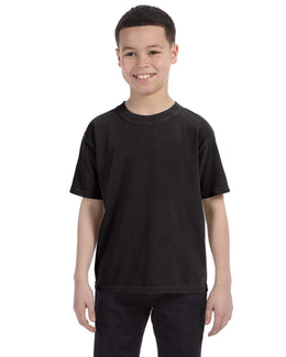 Comfort Colors Youth Garment-Dyed T-Shirt C9018 | Black - Front