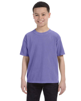 Comfort Colors Youth Garment-Dyed T-Shirt C9018 | Violet - Front