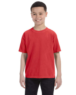 Comfort Colors Youth Garment-Dyed T-Shirt C9018 | Red - Front