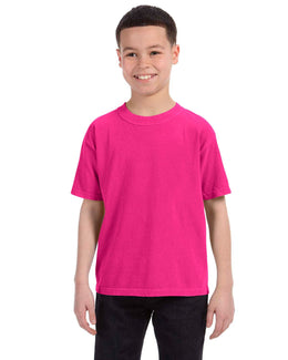 Comfort Colors Youth Garment-Dyed T-Shirt C9018 | Heliconia - Front