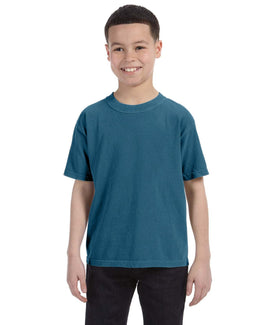 Comfort Colors Youth Garment-Dyed T-Shirt C9018 | Topaz Blue - Front