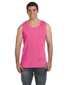 Comfort Colors Garment-Dyed Tank C9360 | Neon Pink - Front