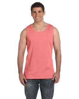 Comfort Colors Garment-Dyed Tank C9360 | Neon Red Orange - Front