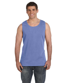 Comfort Colors Garment-Dyed Tank C9360 | Flo Blue - Front
