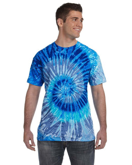 Tie-Dye 100% Cotton Tie Dye T-Shirt CD100 | Blue Jerry - Front