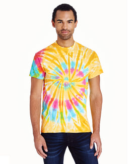 Tie-Dye 100% Cotton Tie Dye T-Shirt CD100 | Aurora - Front