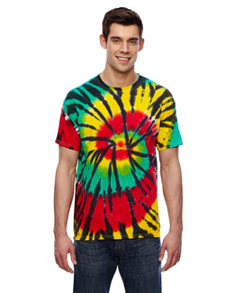 Tie-Dye 100% Cotton Tie Dye T-Shirt CD100 | Rasta Web - Front