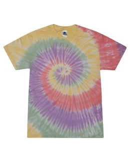 Tie-Dye 100% Cotton Tie Dye T-Shirt CD100 | Zen Rainbow - Front
