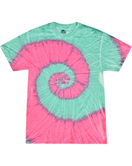 Tie-Dye 100% Cotton Tie Dye T-Shirt CD100 | Mint Fusion - Front
