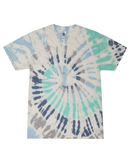Tie-Dye 100% Cotton Tie Dye T-Shirt CD100 | Glacier - Front