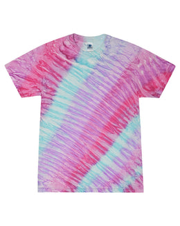 Tie-Dye 100% Cotton Tie Dye T-Shirt CD100 | Blossom - Front