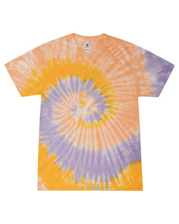 Tie-Dye 100% Cotton Tie Dye T-Shirt CD100 | Sunflower - Front