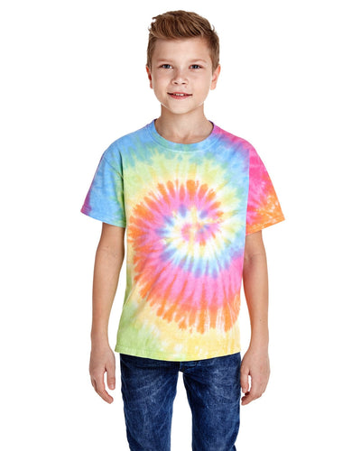 Tie-Dye Youth 100% Cotton Tie-Dyed T-Shirt CD100Y | Eternity - Front