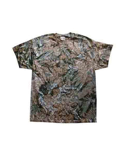 Tie-Dye Youth 100% Cotton Tie-Dyed T-Shirt CD100Y | Camo - Front