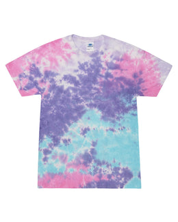 Tie-Dye Youth 100% Cotton Tie-Dyed T-Shirt CD100Y | Cotton Candy - Front