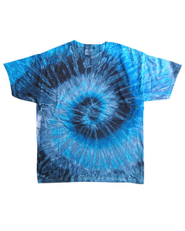 Tie-Dye Youth 100% Cotton Tie-Dyed T-Shirt CD100Y | Evening Sky - Front