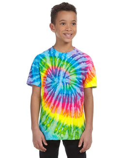 Tie-Dye Youth 100% Cotton Tie-Dyed T-Shirt CD100Y | Saturn - Front